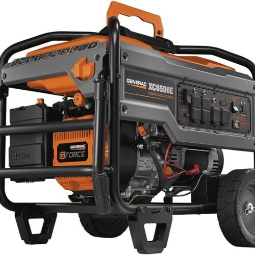 Generac 6825 426cc 6,500-Watt Electric Start Portable Generator – XC6500E